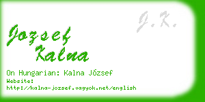 jozsef kalna business card